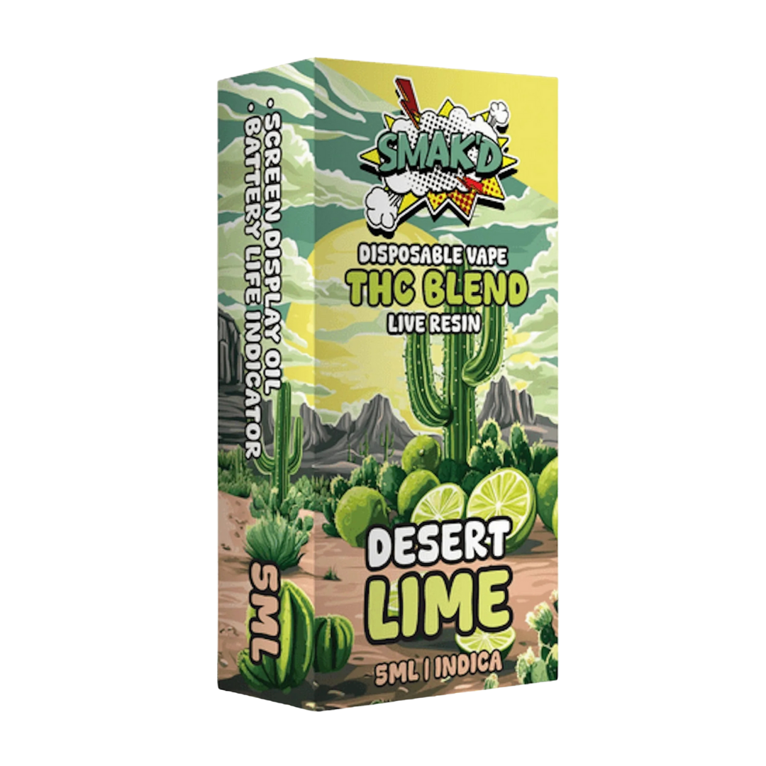 smakd disposable vape Smak'D THC-A Pre Roll Desert Lime Indica – Brickell Wine Bank
