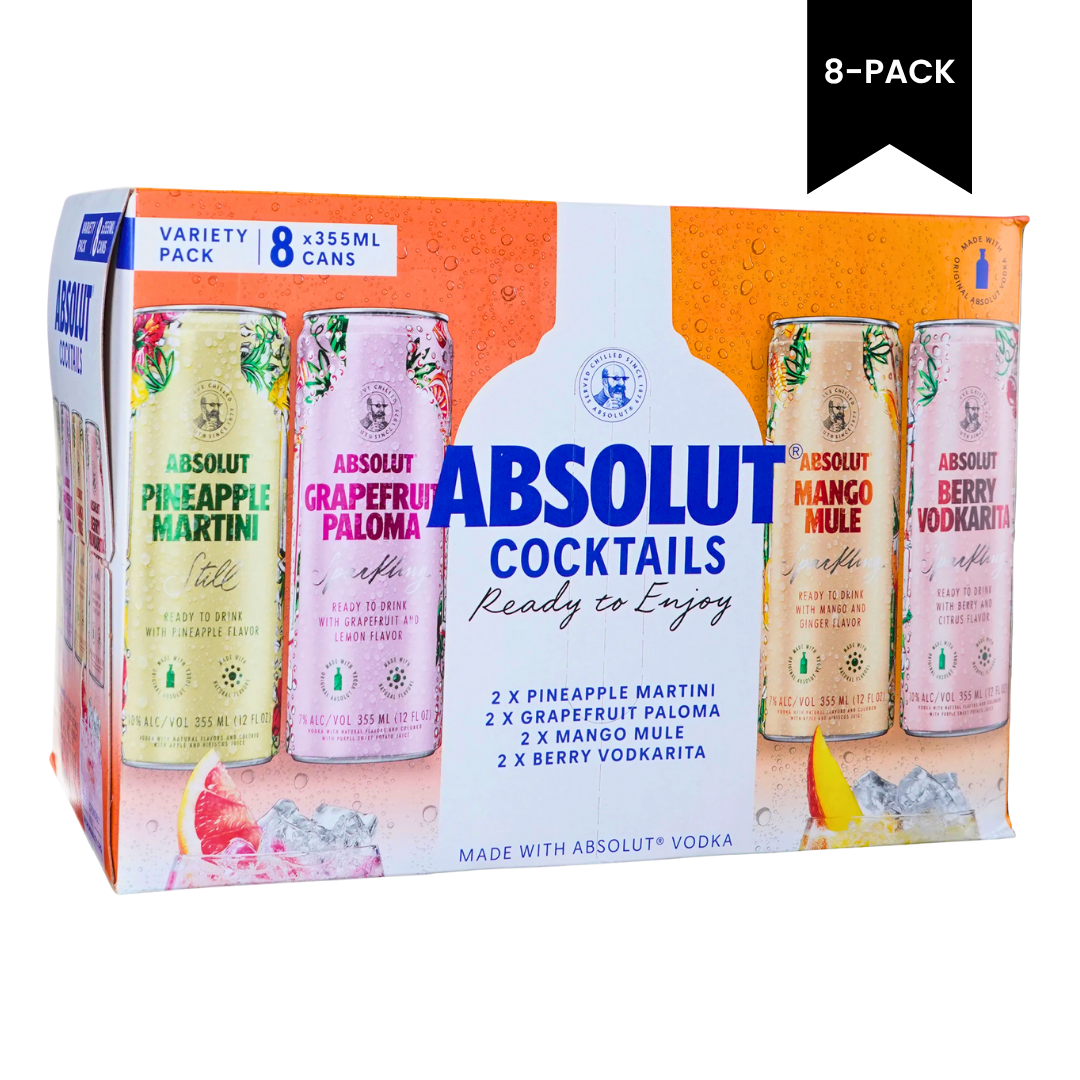 Absolut Cocktails Variety 8-Pack x 12oz Cans