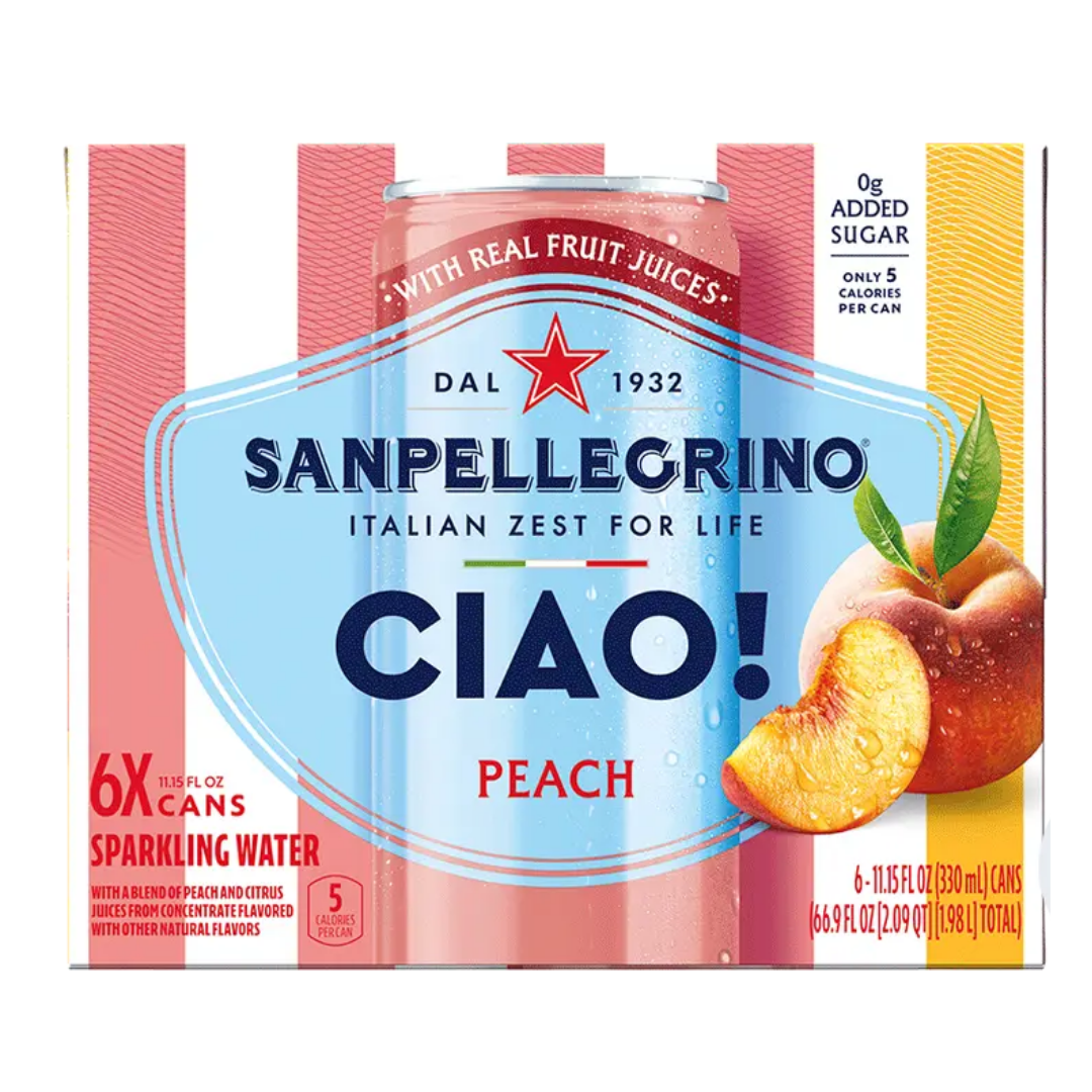 San Pellegrino Ciao Peach 6 pack