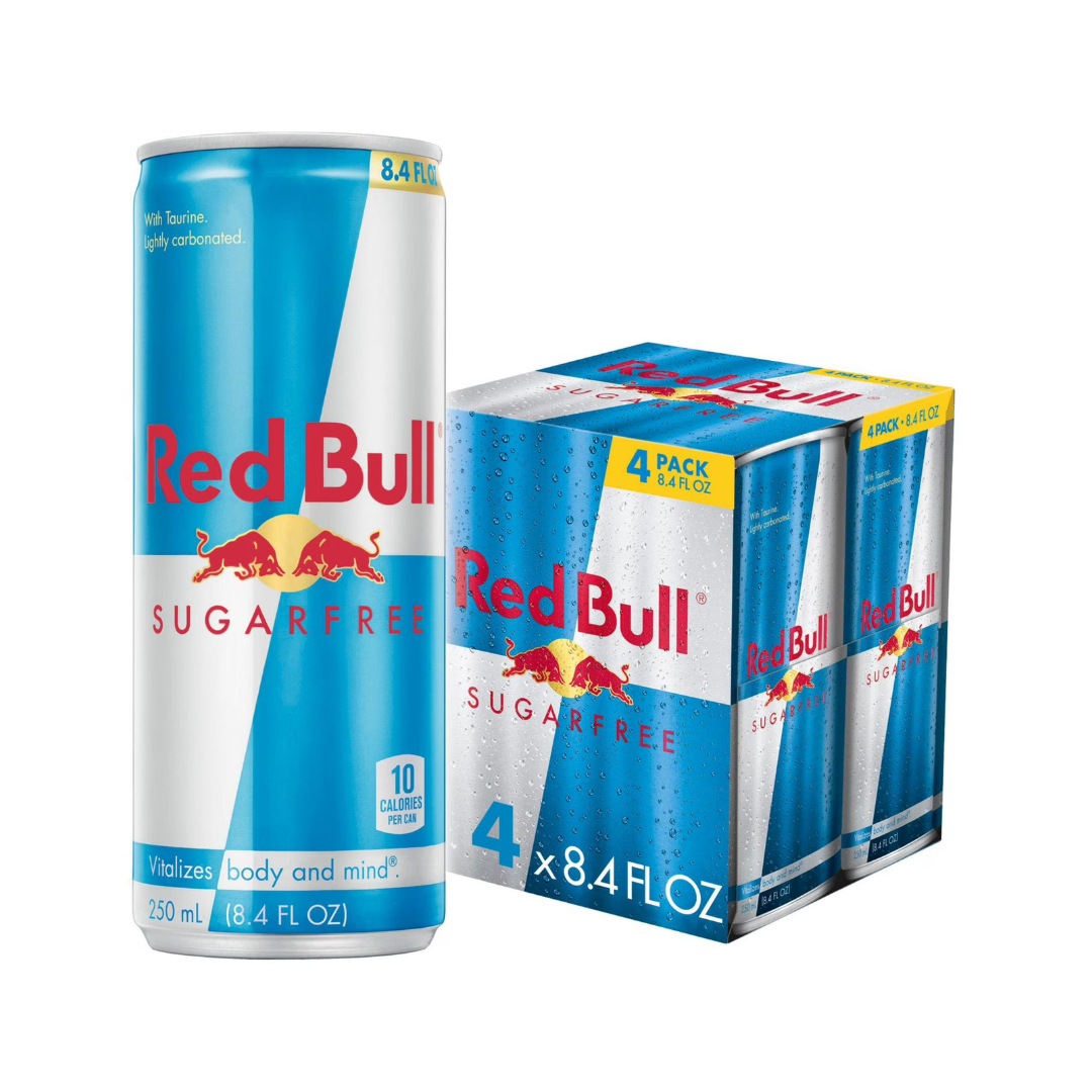 Red Bull Sugar Free 4x8.4oz Cans