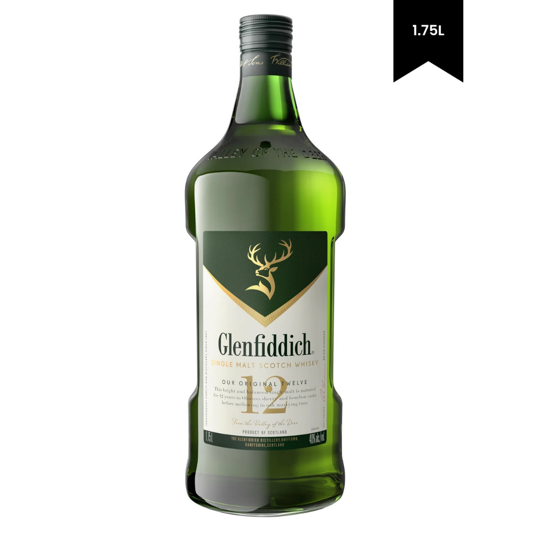 Glenfiddich 12 Year Scotch Whiskey 1.75L