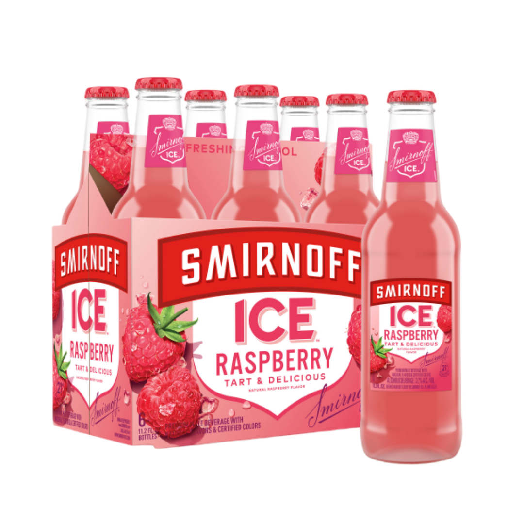 Smirnoff Ice Raspberry 6x11.2oz Bottles