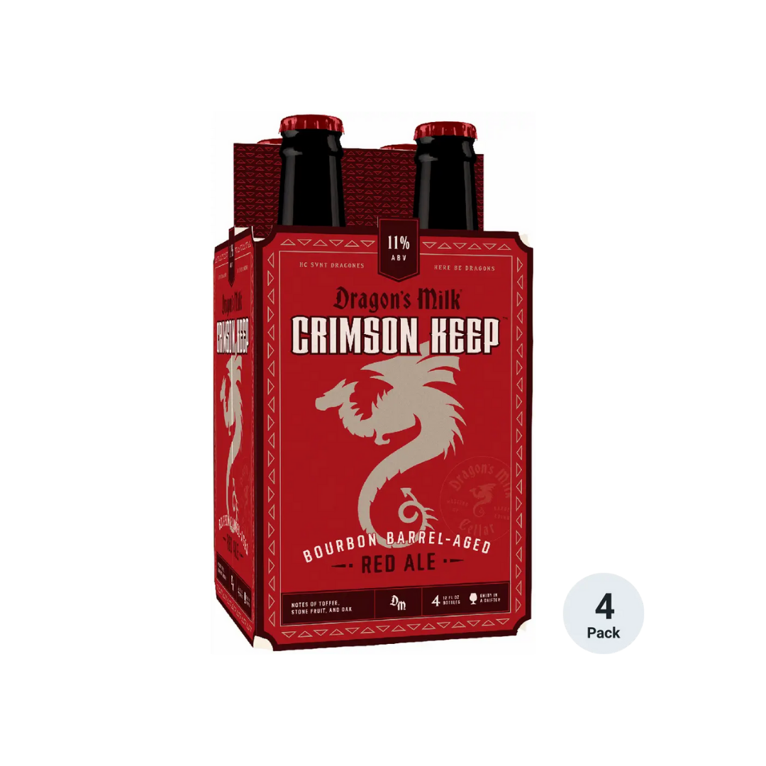 Dragon's Milk Crimson Keep Red Ale 4 x12oz Bottles