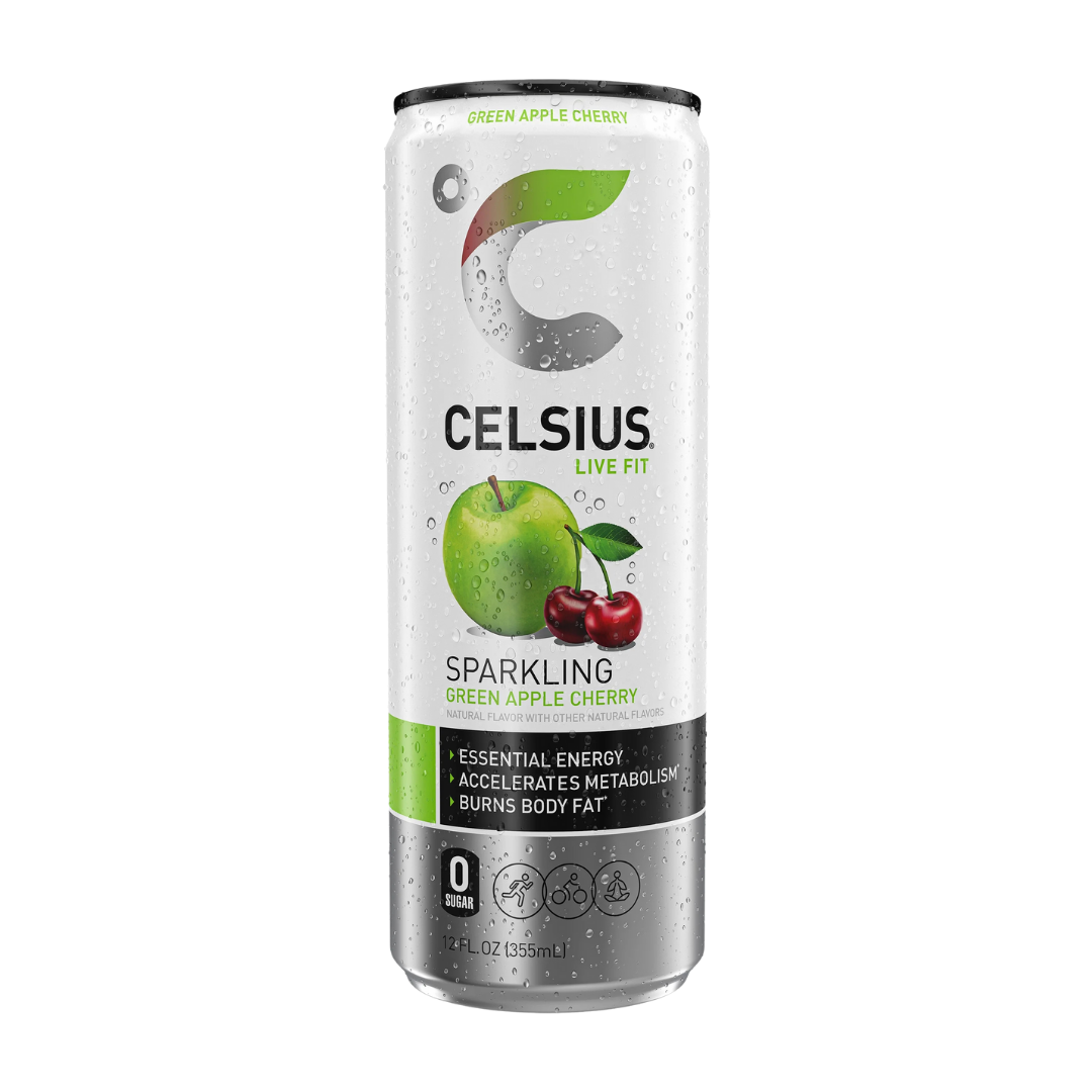 Celsius Green Apple Cherry 12oz