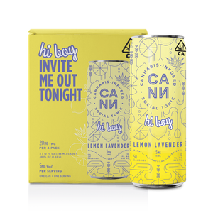 Cann Lemon Lavender Hier Boy 4x12oz Cans 10mg THC