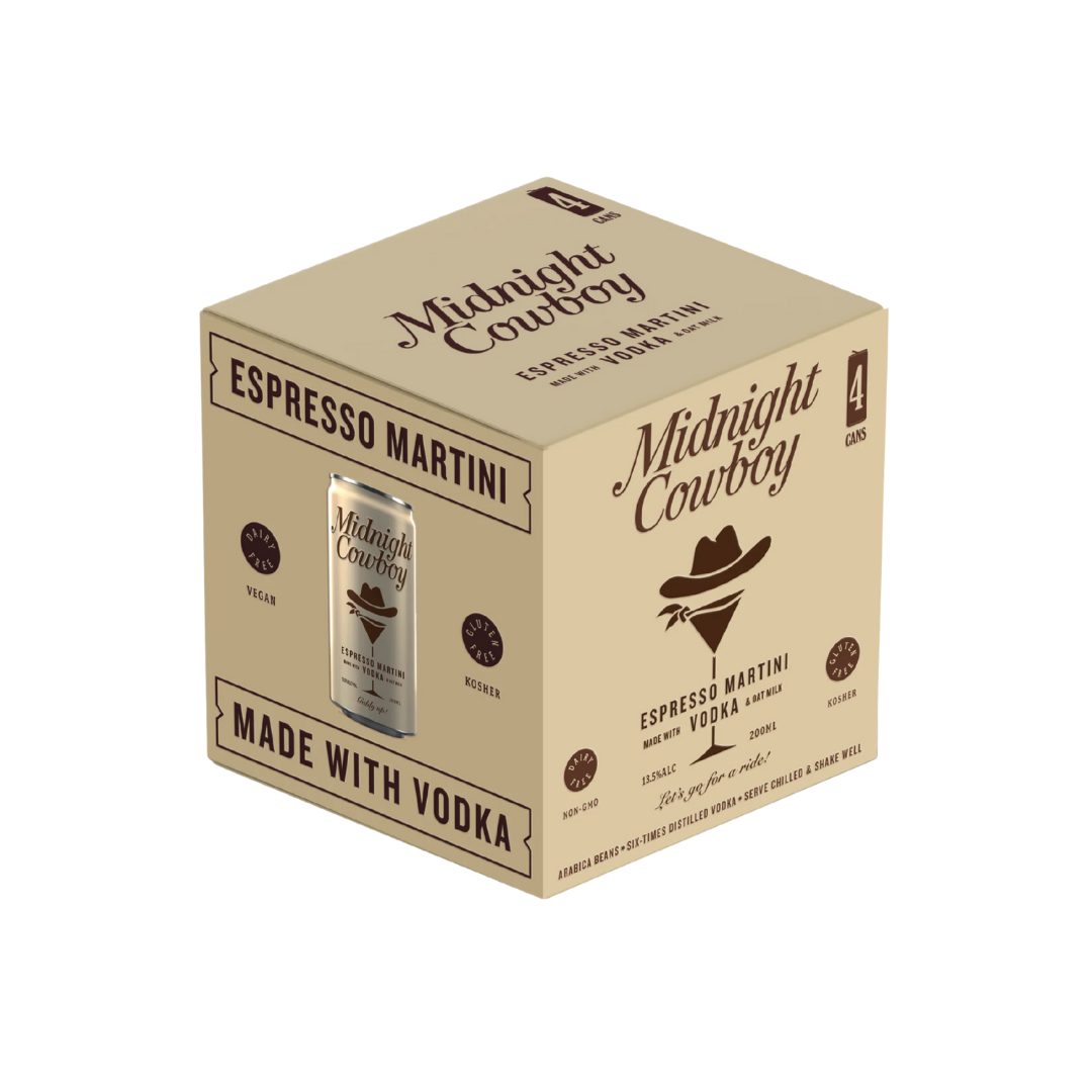 Midnight Cowboy Espresso Martini Vodka 200ml