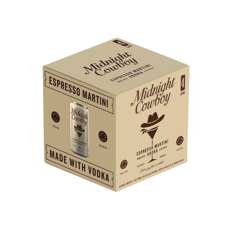Midnight Cowboy Espresso Martini Vodka 200ml