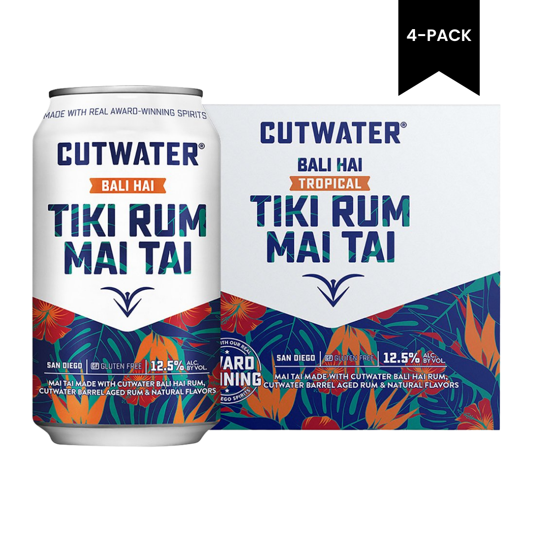 Cutwater Tiki Rum Mai Tai 4 x 355ml Cans