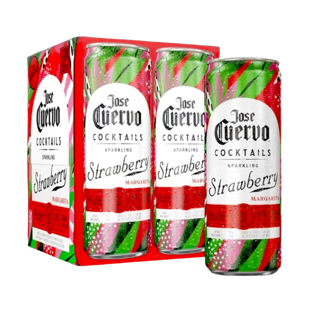 Jose Cuervo Strawberry Margarita Cocktails 4x355ml Cans