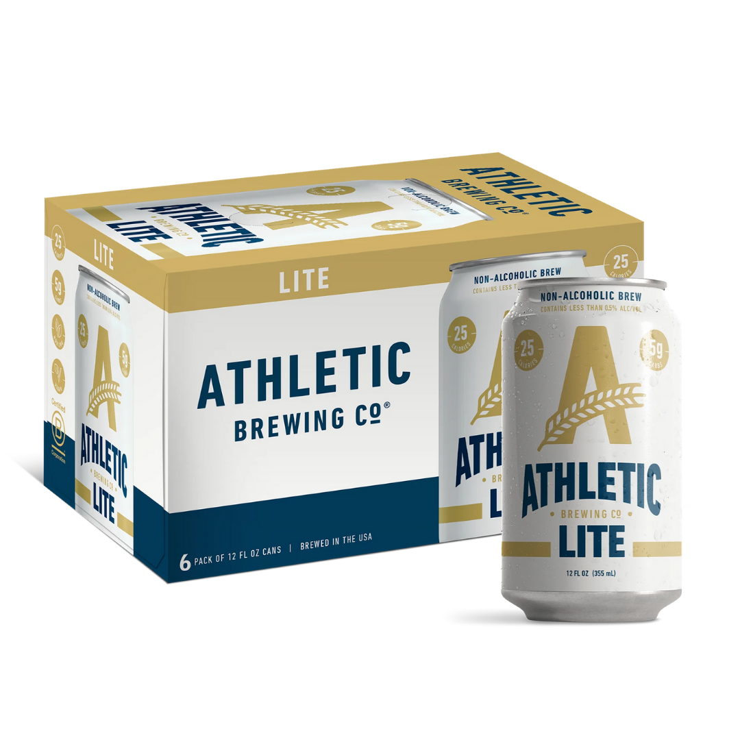 Athletic Brewing Company Athletic Lite Light Non-Alcoholic Beer 6-Pack