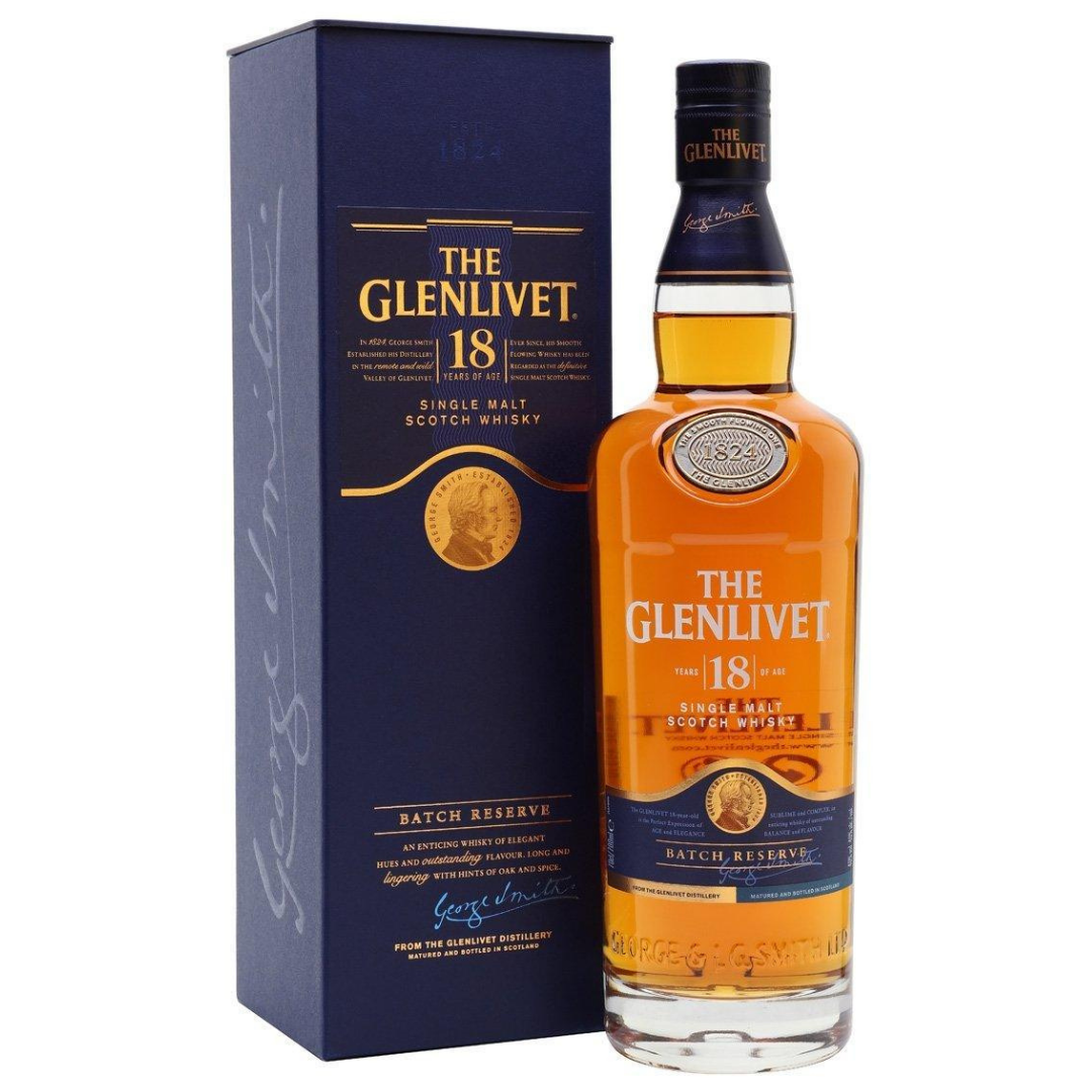 Glenlivet 18 Year Single Malt Scotch Whisky 750ml