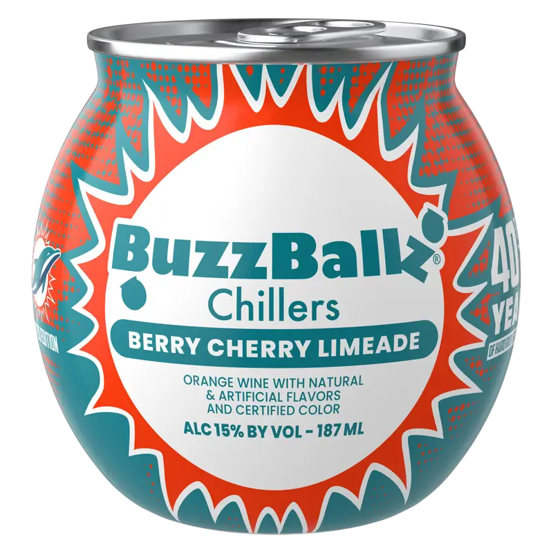 Buzzballz Berry Vherry Limeade Miami Dolphin 187ml