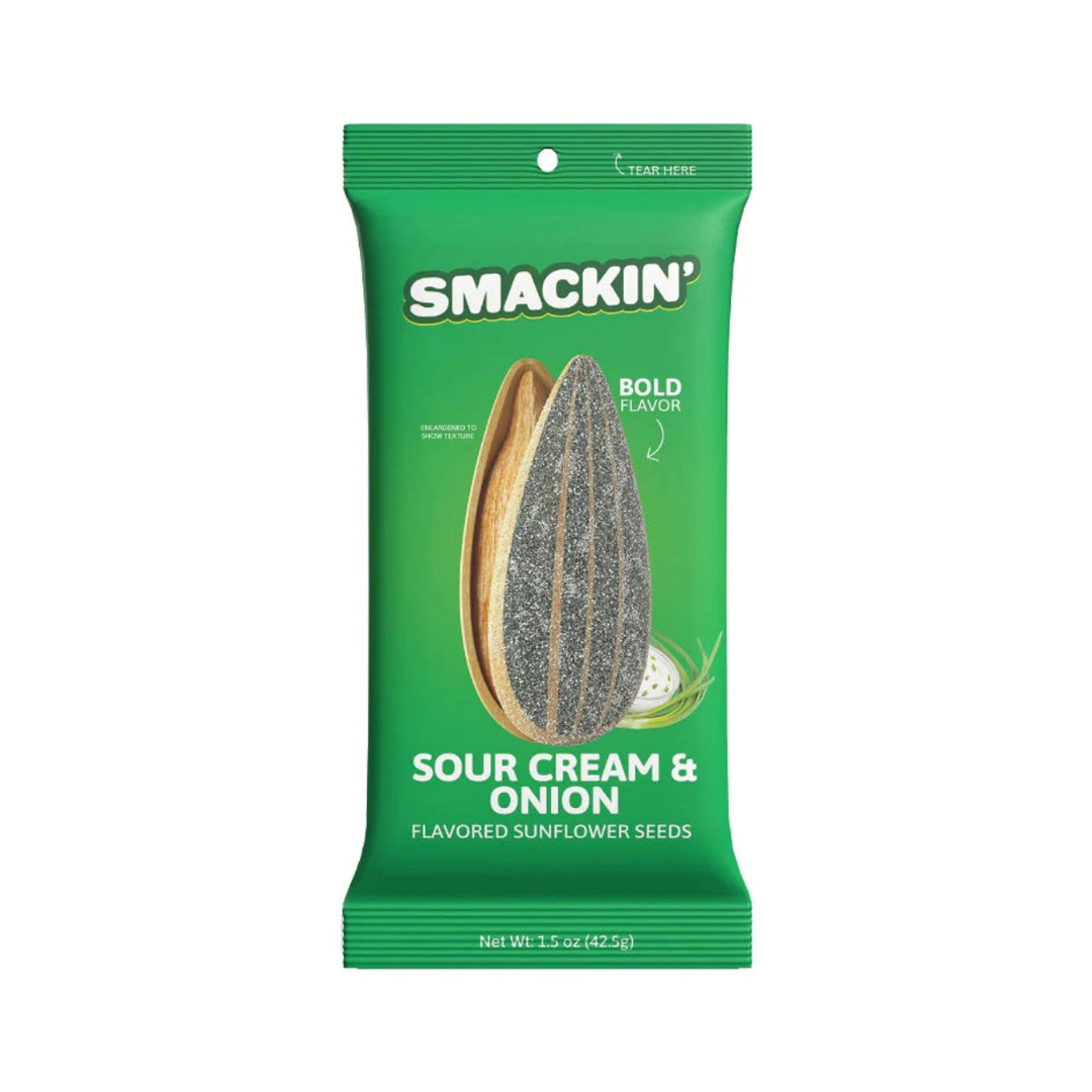 Smackin' Sour Cream & Onion Sunflower Seeds 1.5oz