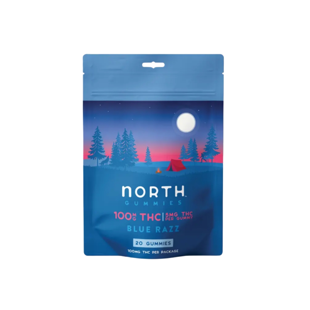 North Gummies 10mg THC Blue Razz 20pc