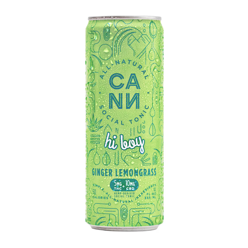 Cann Ginger Lemongrass Hi Boy 10mg 12oz Can