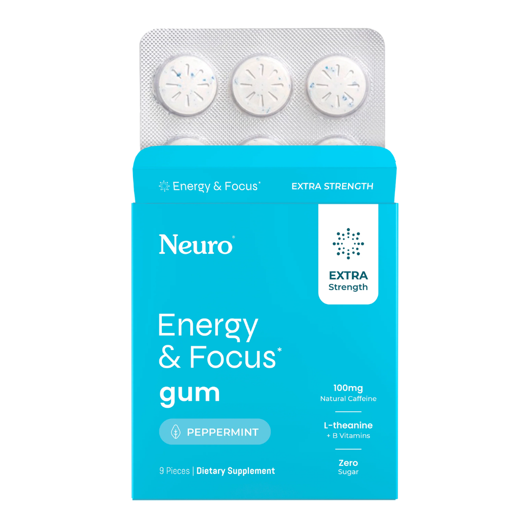 Neuro Energy & Focus Peppermint Gum Extra Strength
