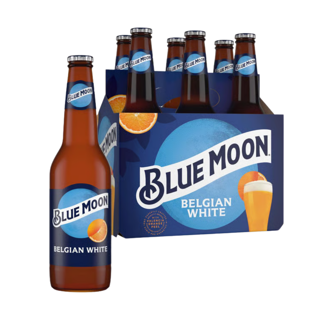 Blue Moon Belgian White Wheat Ale 6x12oz Bottles