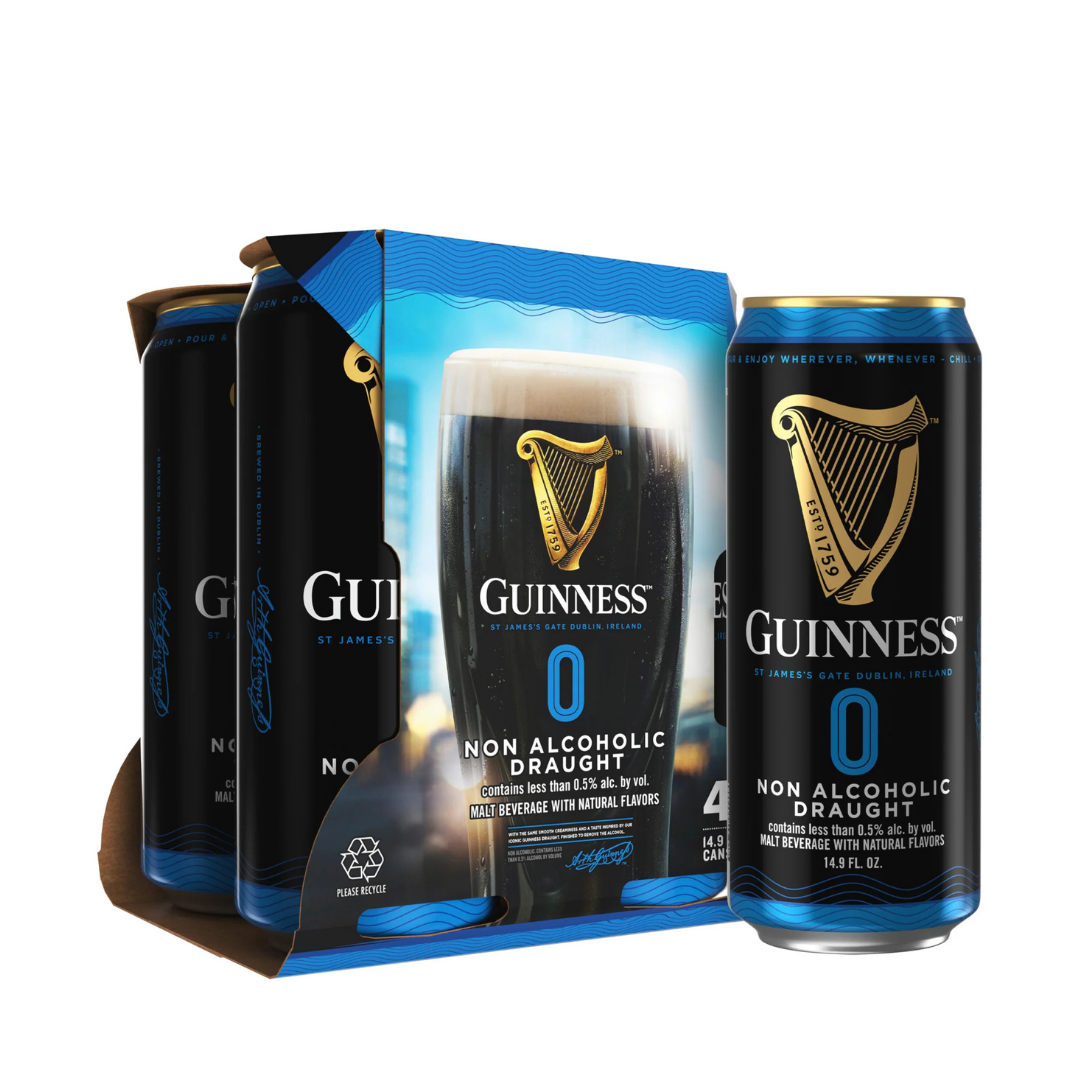 Guinness Non Alcoholic Draught 4x14.9 fl oz Cans