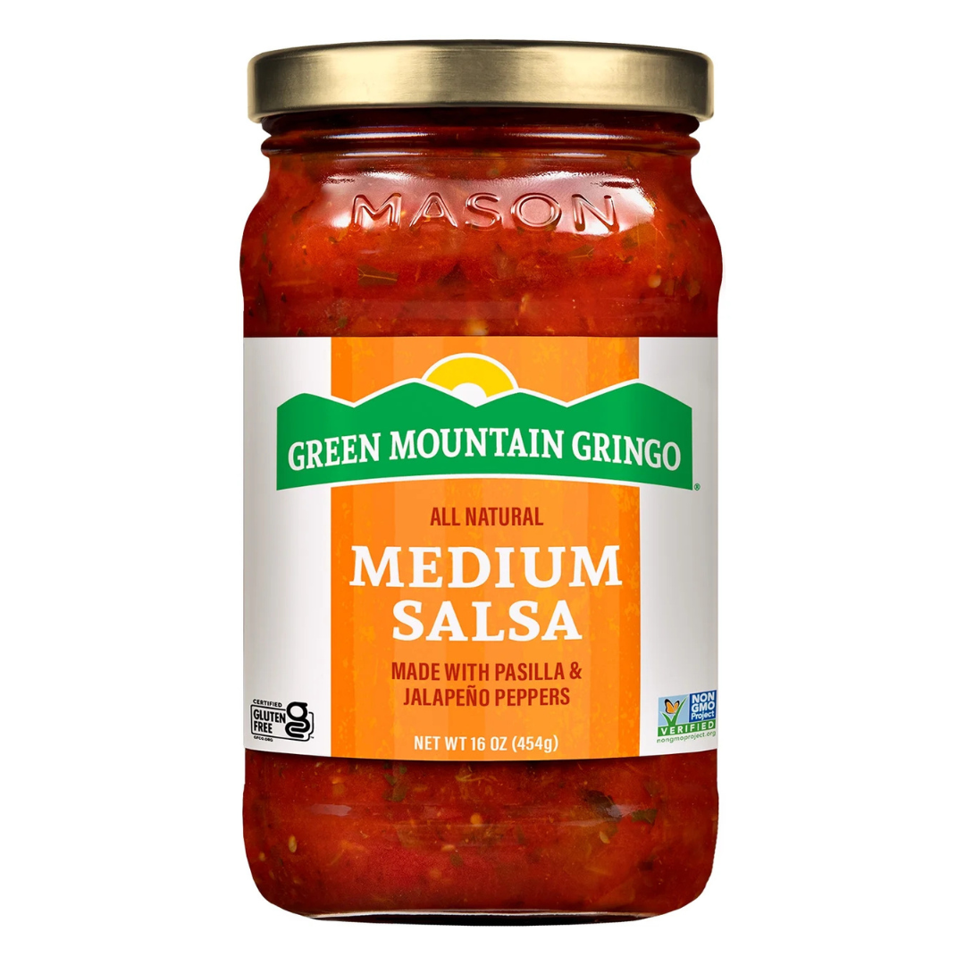 Green Mountain Gringo Medium Salsa 16oz Jar