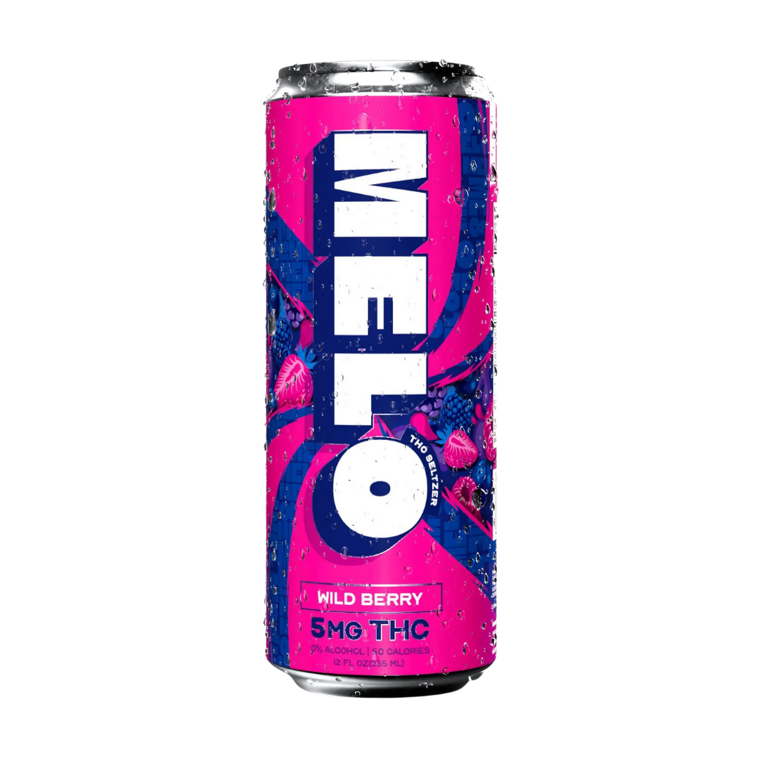 Melo Wild Berry THC Seltzer 12oz Can