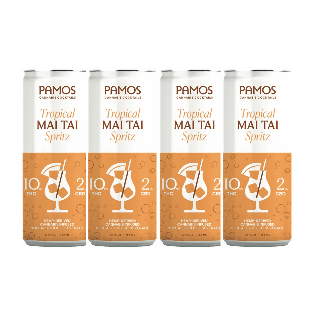 Pamos Mai Tai Tropical Spritz 4x12oz Cans