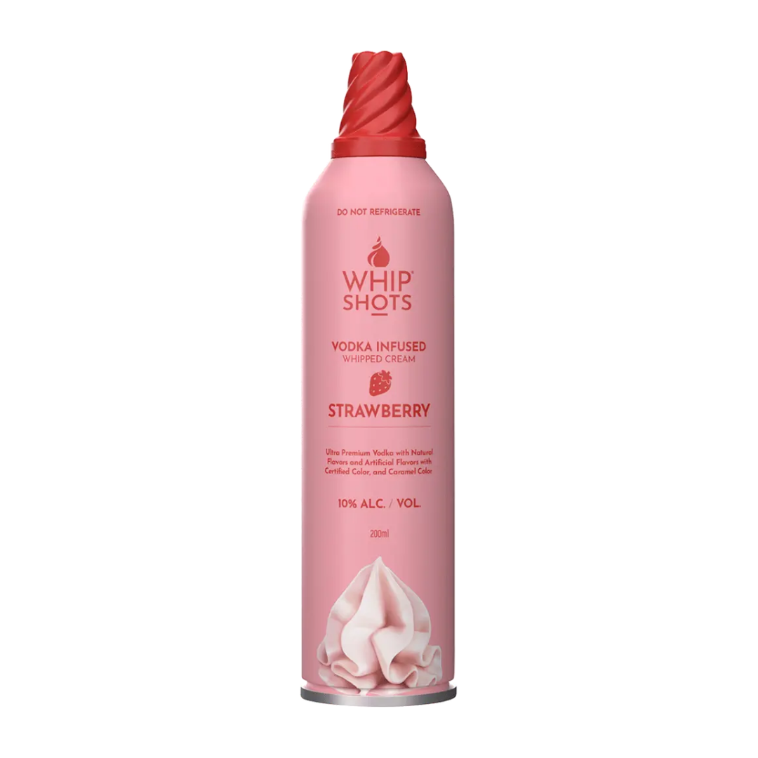 Whip Shots Strawberry Vodka Infused Whipped Cream 200ml