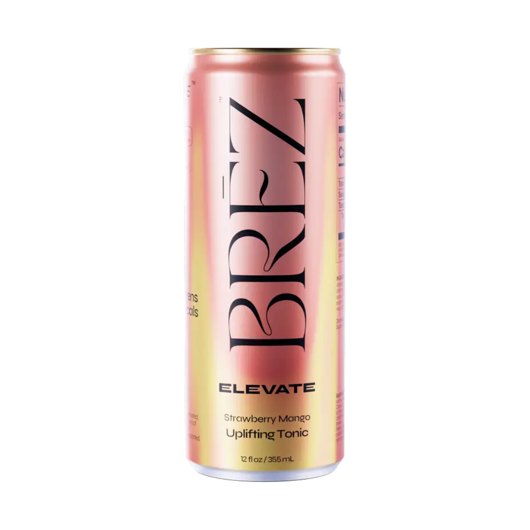 Brez Elevate Strawberry Mango Uplifting Tonic 12oz Can