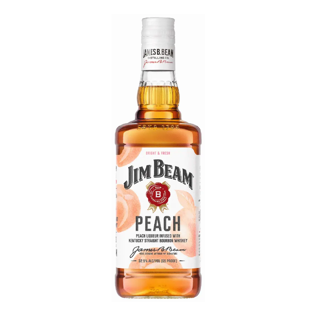 Jim Beam Peach Kentucky Straight Bourbon Whiskey 750ml