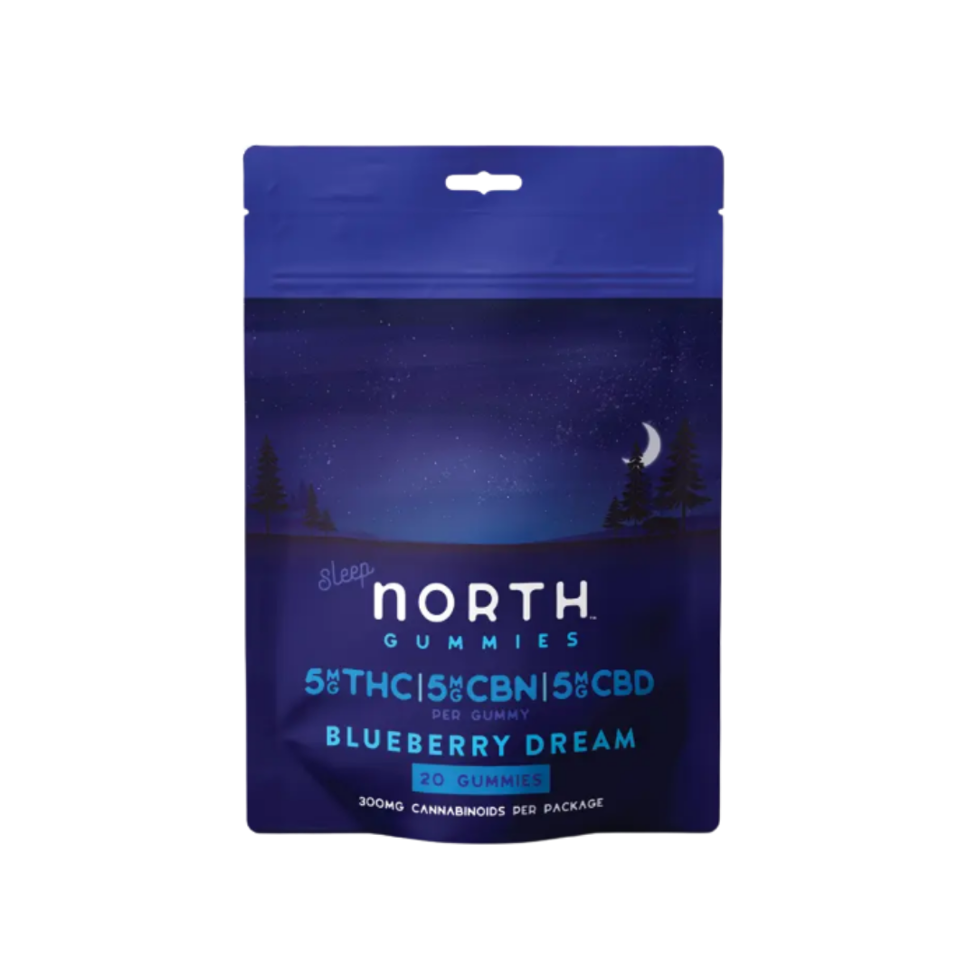 North Gummies 5mg THC Blueberry Dream 20pc