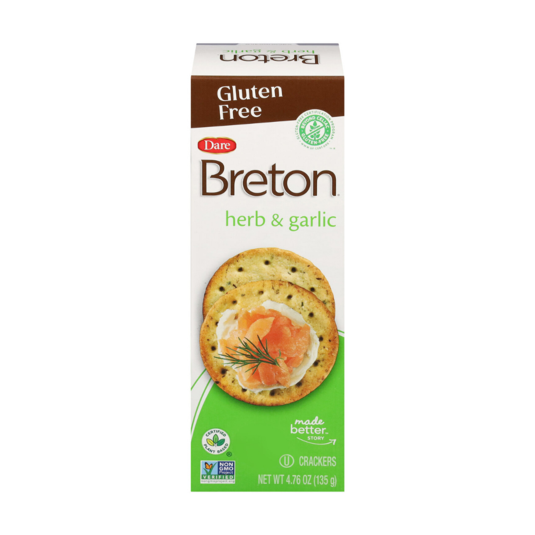 Breton Herb & Garlic Gluten Free Crackers