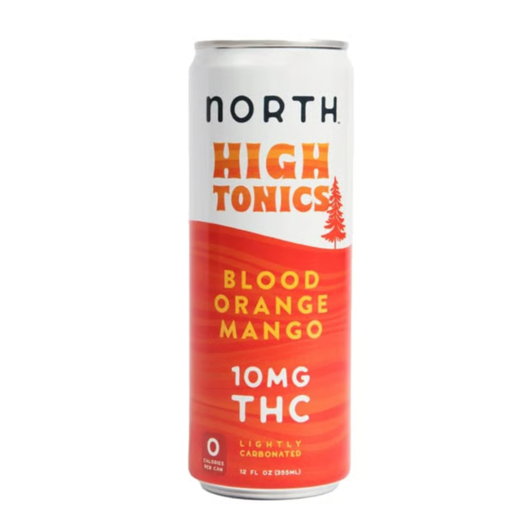North High Tonics 10mg THC Blood Orange Mango 12oz Can