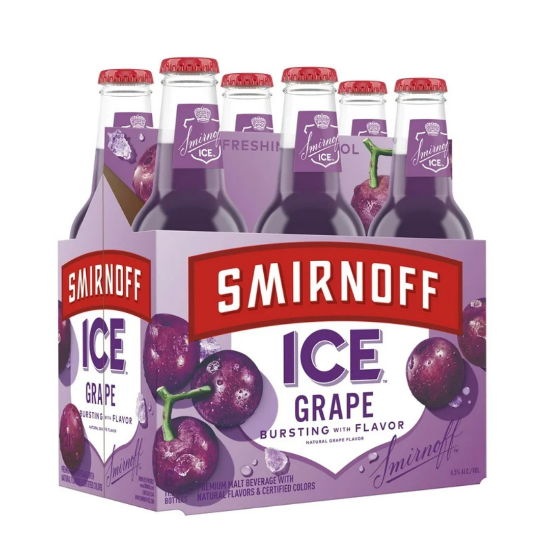 Smirnoff Ice Grape 6x11.2oz Bottles