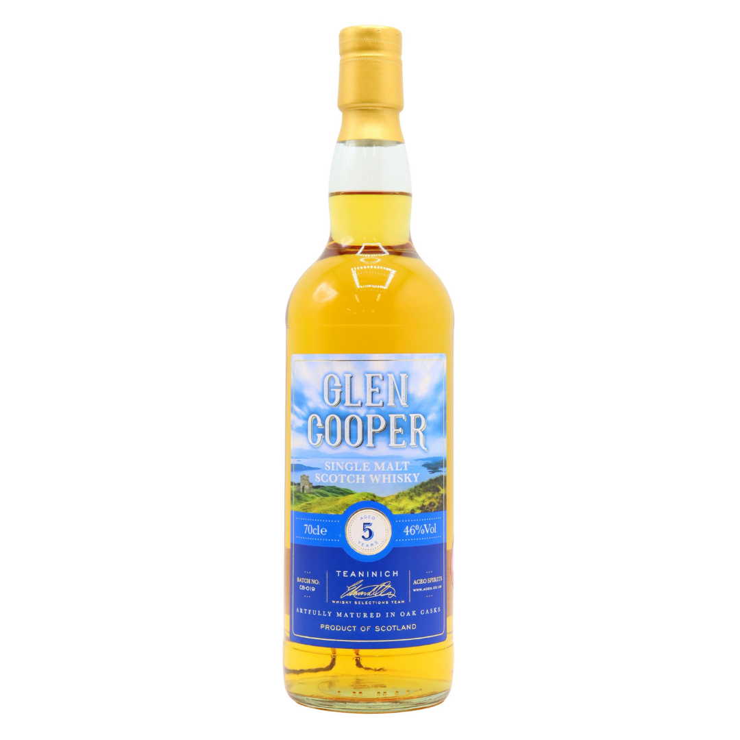 Teaninich 5 Year Old Glen Cooper Single Malt Whiskey 750ml