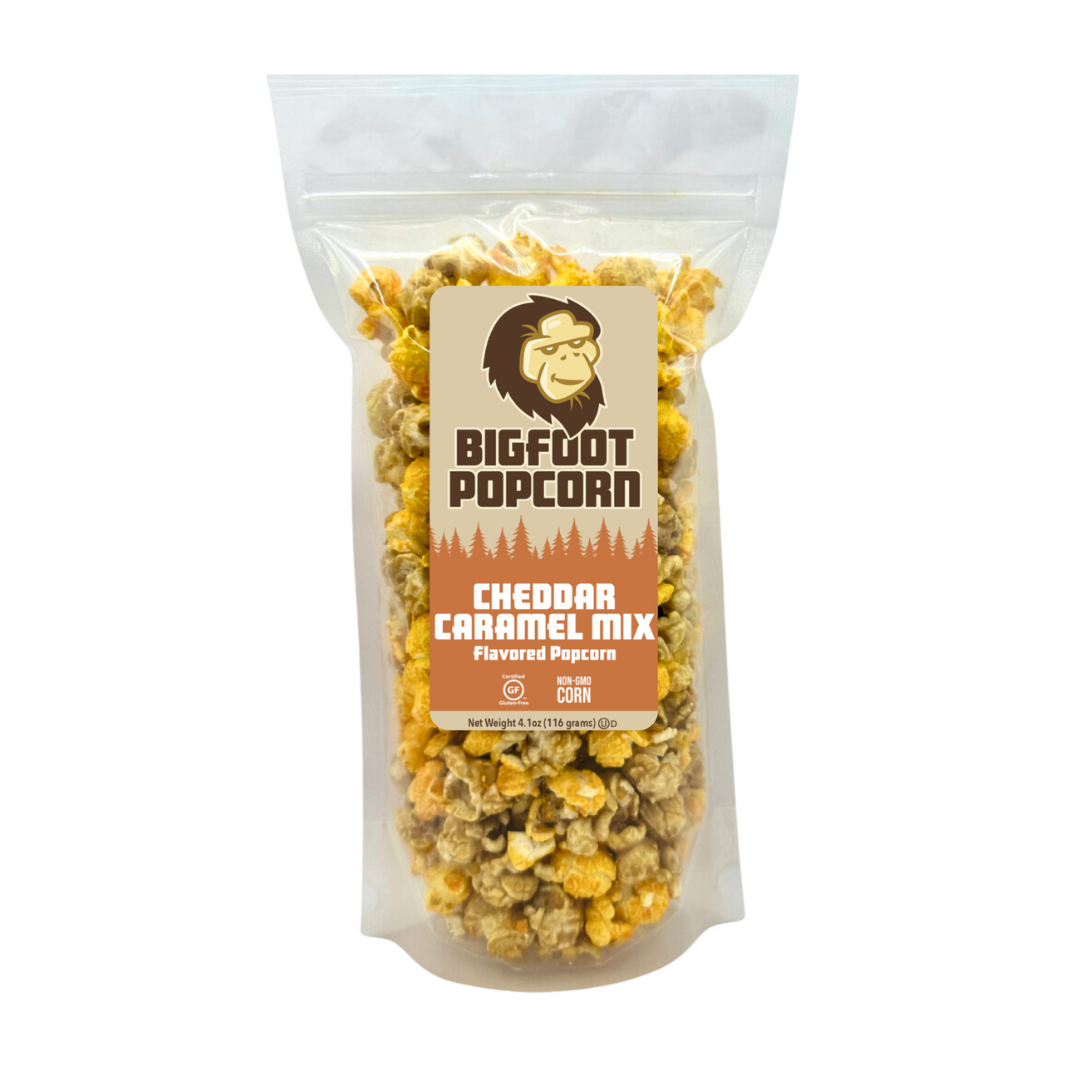 Bigfoot Popcorn Cheddar Caramel Mix