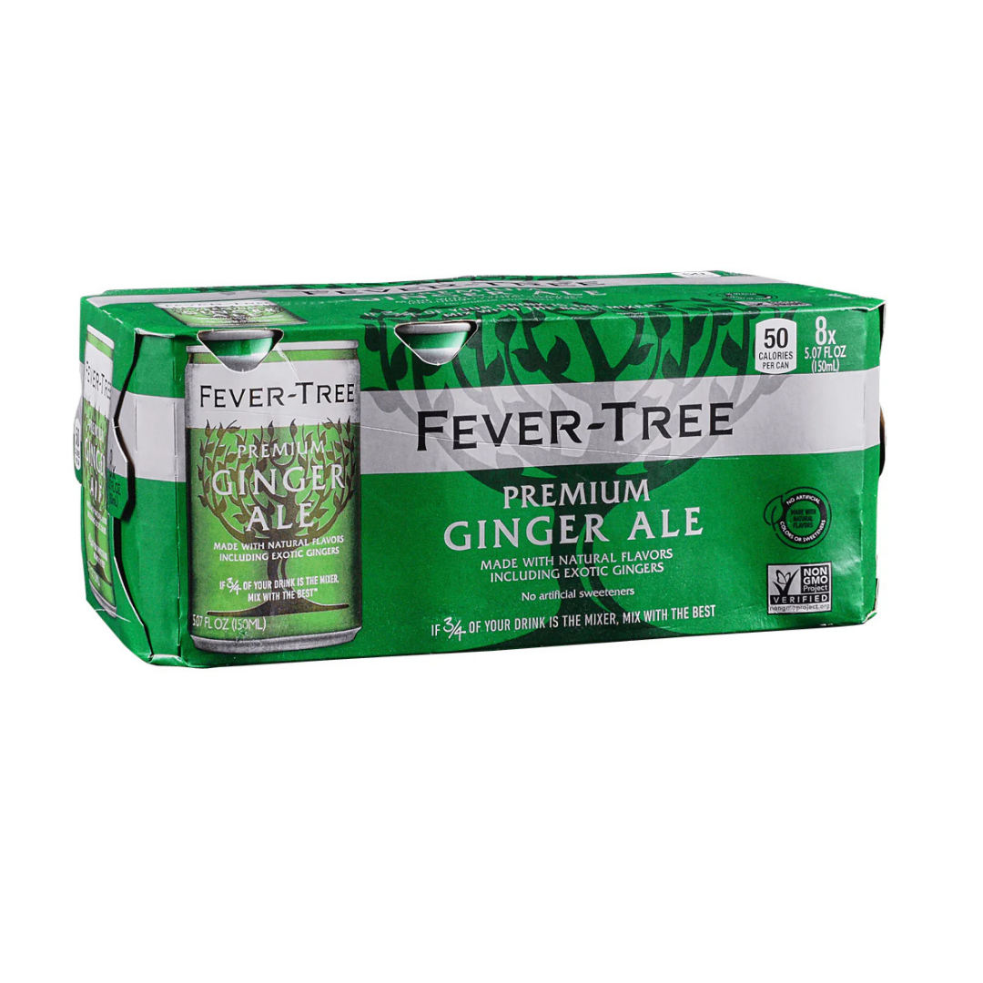 Fever Tree Ginger Ale 8x150ml Can