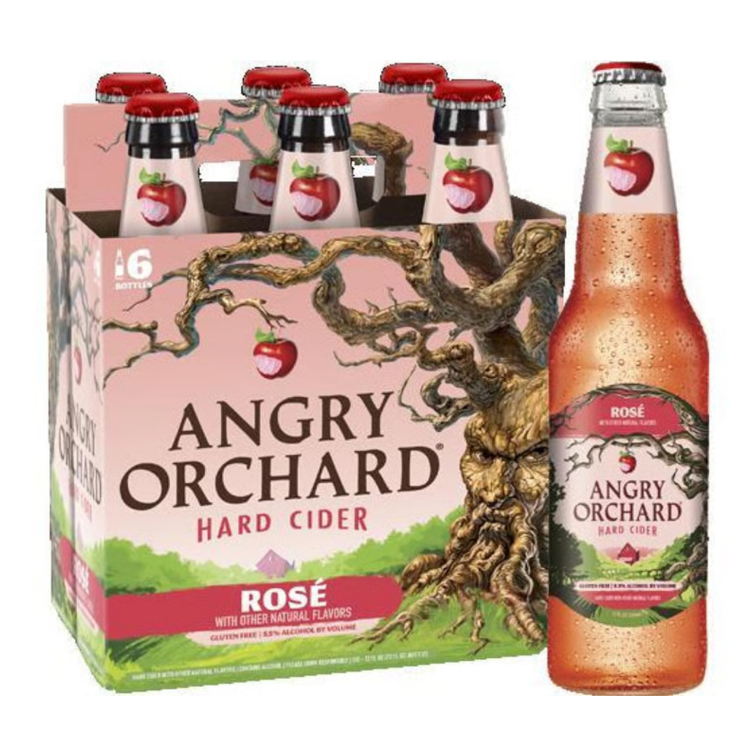 Angry Orchard Rosé Hard Cider 6x12oz Bottles