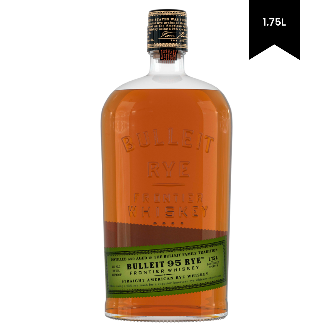 Bulleit Straight Bourbon Whiskey Rye Small Batch 1.75L