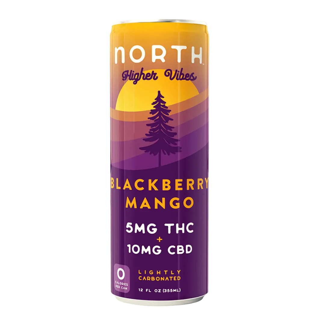 North Blackberry Mango THC 5mg 12oz Can
