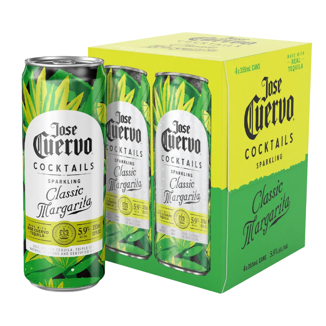 Jose Cuervo Classic Margarita Cocktails 4x355ml Cans