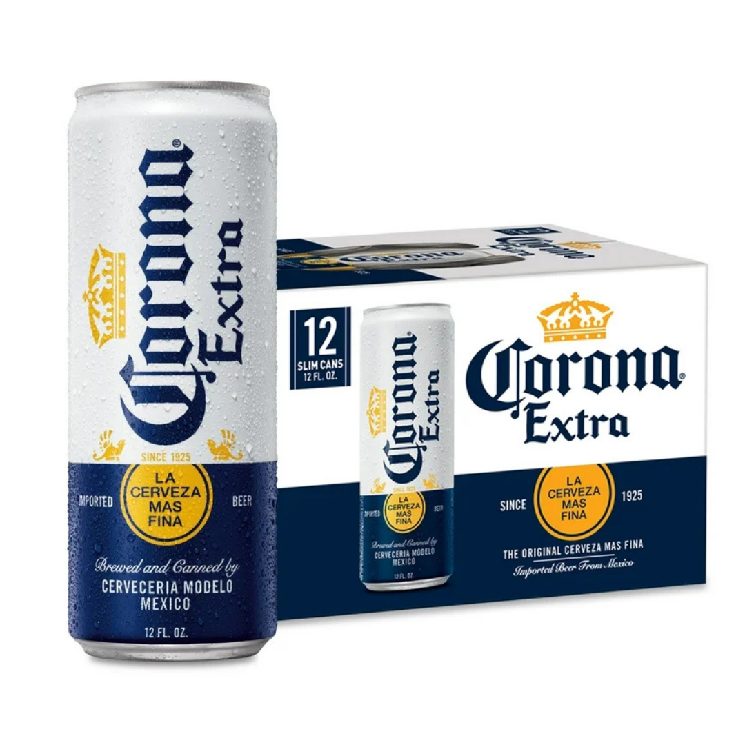 Corona Extra 12x12oz Slim Cans