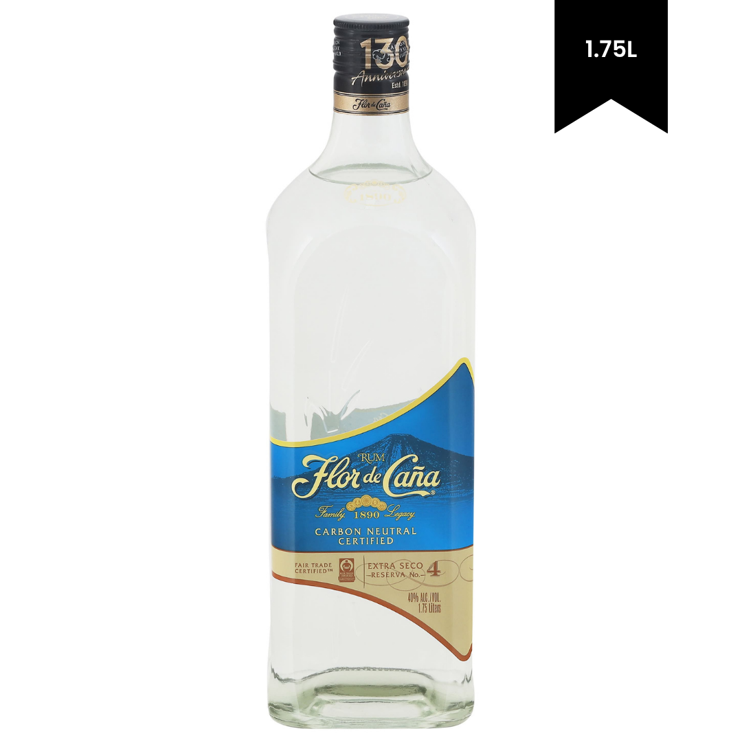 Flor De Cana 4 Years Extra Seco White Rum 1.75L