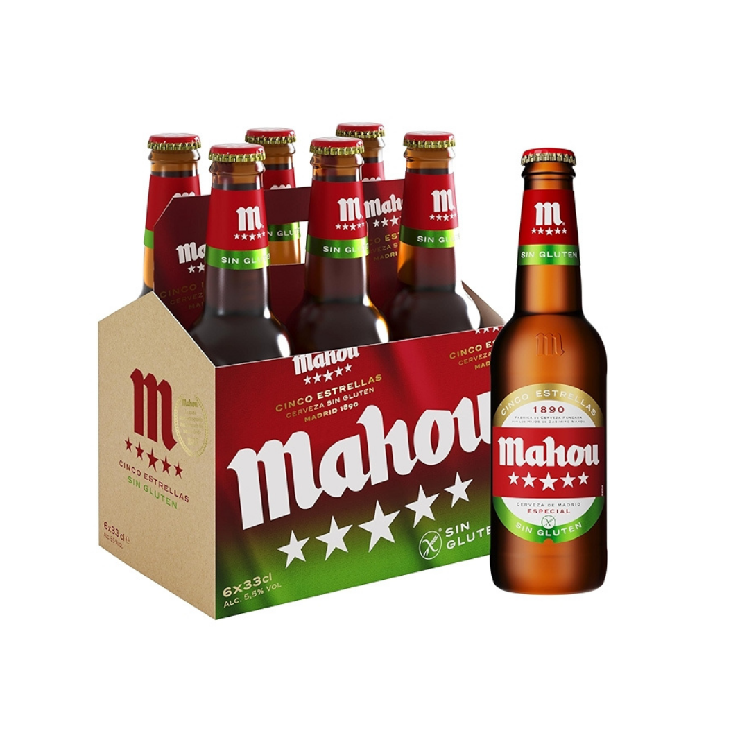 Mahou Cinco Estrellas 6x11.2oz Bottle