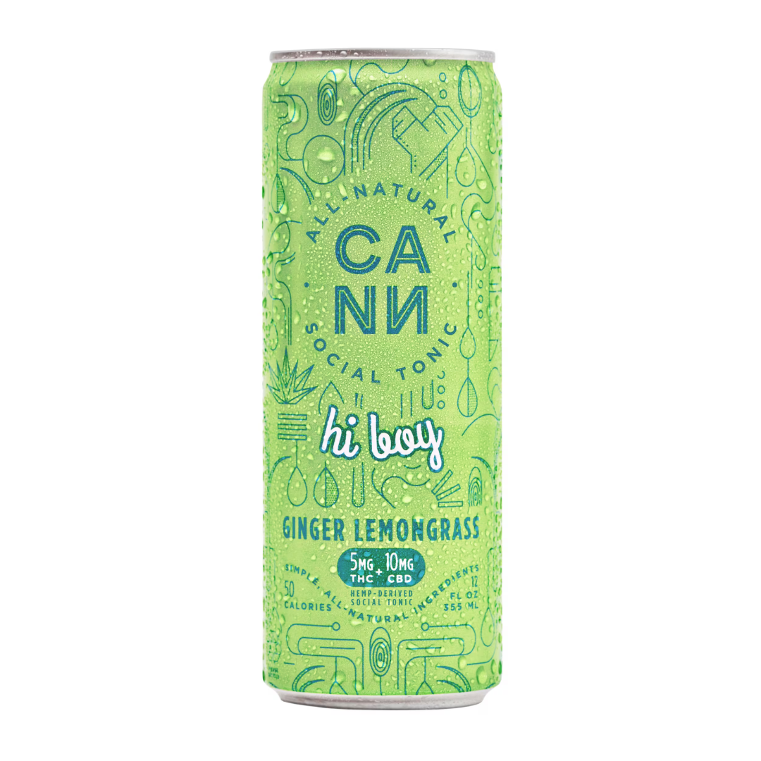 Cann Ginger Lemongrass Hi Boy 10mg 12oz Can