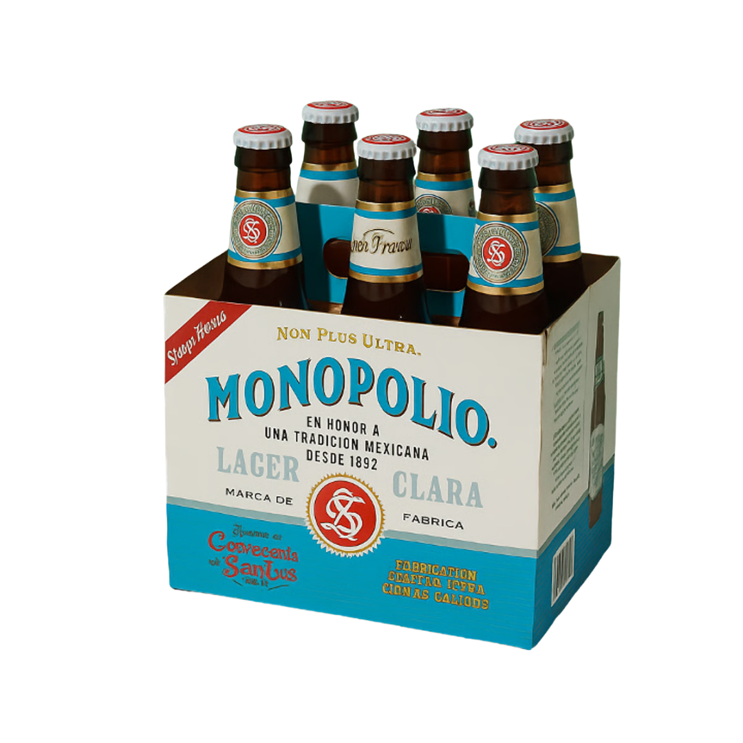 Monopolio Lager Clara 6x12oz Bottles