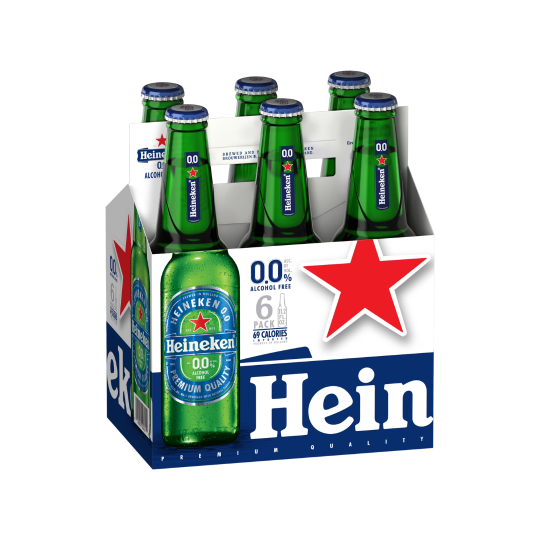 Heineken 0.0 Alcohol Free 6x11.2oz Bottles