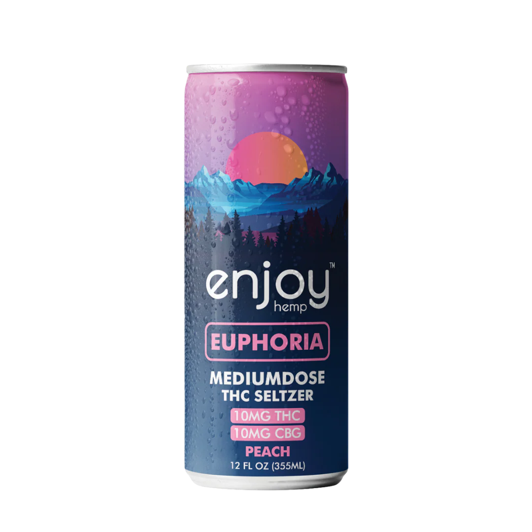 Enjoy Euphoria Peach THC 50mg 12oz Can