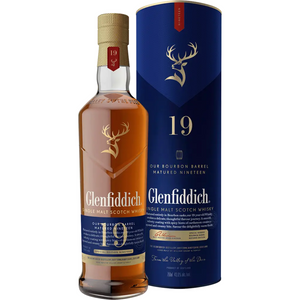 Glenfiddich 19 Year Bourbon Barrel Single Malt Scotch Whiskey 700ml