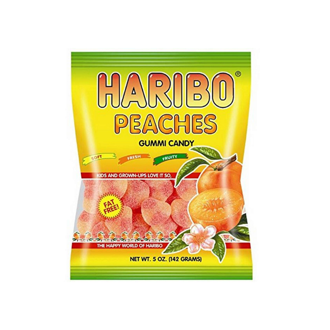 Haribo Peaches Gummi Candy 5 oz
