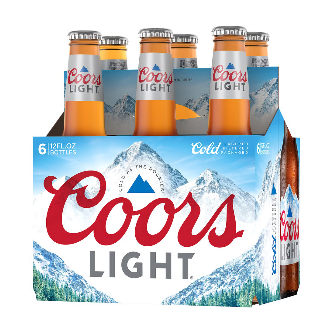 Coors Light 6x12oz Bottles