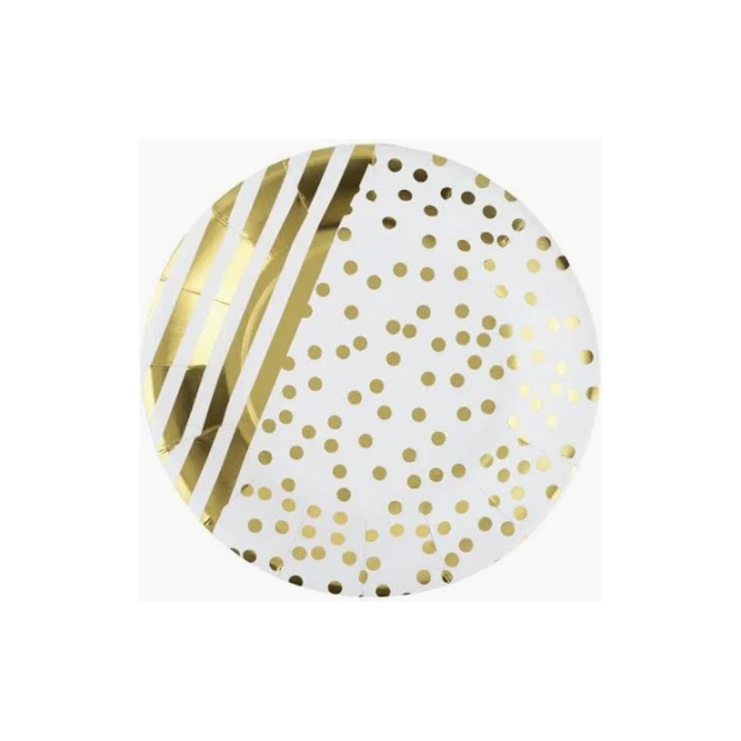 Gold Striped & Dot 7